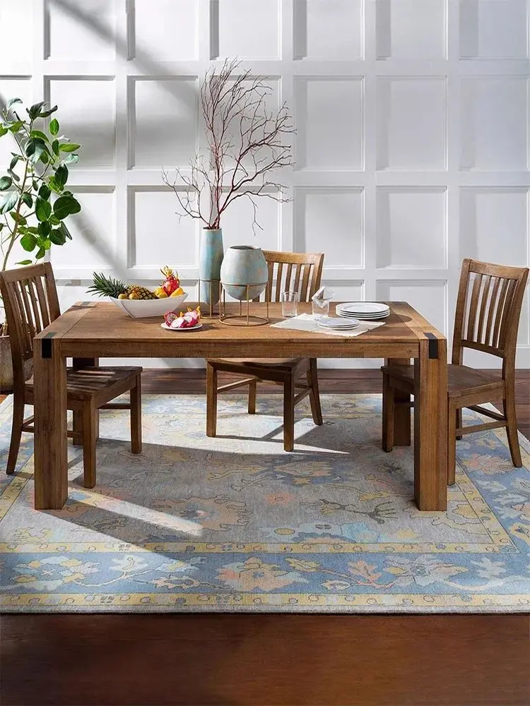 VIKAMA CLASSIC STYLE ULTRA FINE YARN RUG - سجادة فرنسية عتيقة لغرفة المعيشة قابلة للغسل في الغسالة، سجادة بجانب السرير داخلية غير قابلة للانزلاق #2