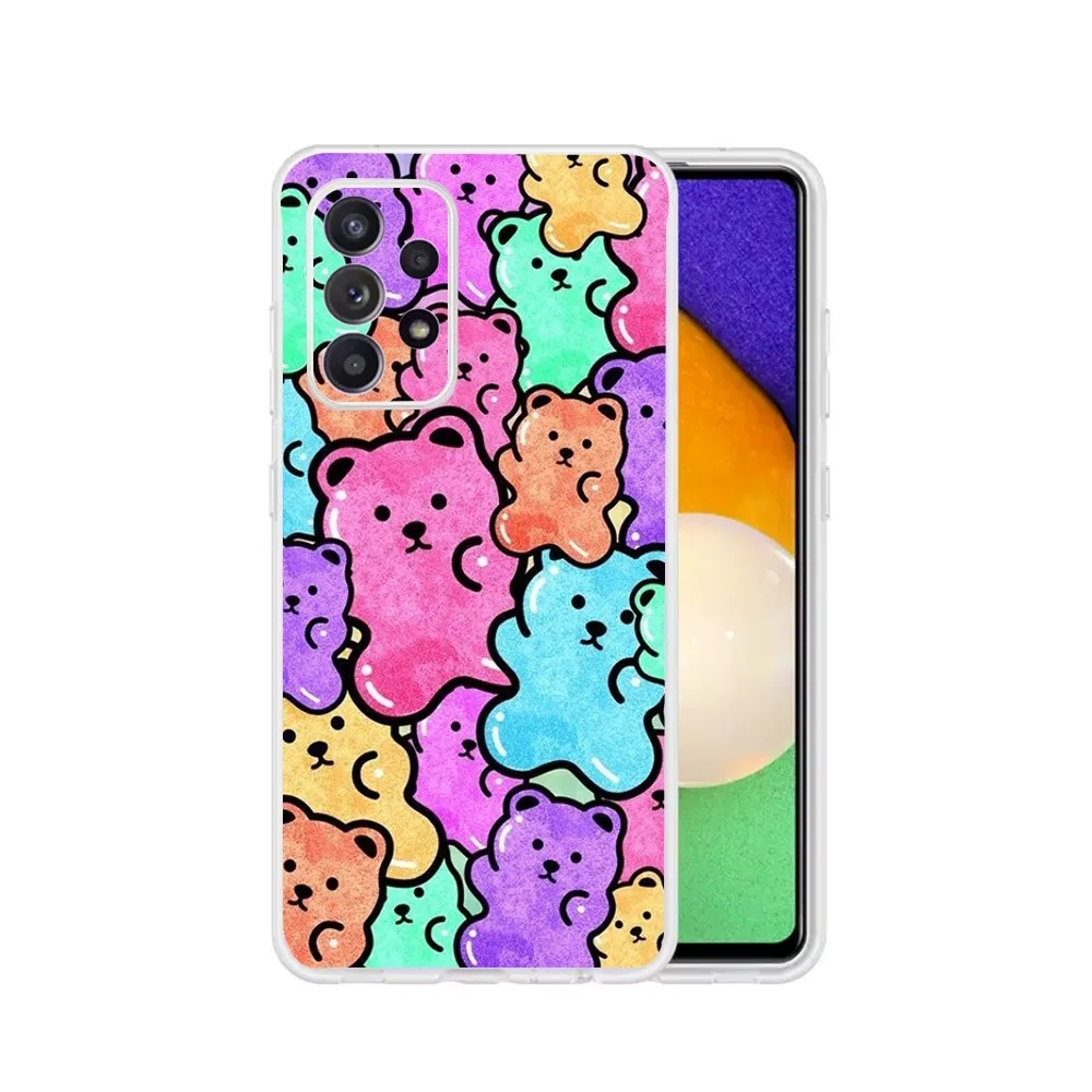 Cute G-Gummy Bear Phone Case Silicone Case For Samsung S30,S23,S21,S22,S20 Ultra,S20 FE lite,S10,S9,S8 PIus Cover Clear