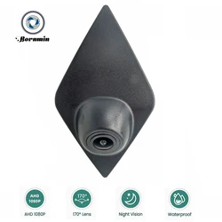 Bornwin 170° Lens AHD 1080P Car Logo Install Front View Camera For Renault Megane Trafic Clio Kadjar Captur Scenic Arkana Kangoo