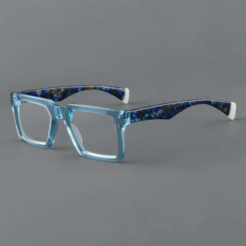 Neu im Jahr 2024: Retro-Quadratische Brillenfassung für Herren, modische optische Brillenfassung für Damen, Modell 25005 – Detail 2