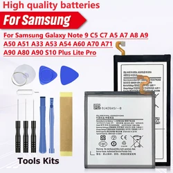 High Quality Battery For Samsung Galaxy Note 9 C5 C7 A5 A7 A8 A9 A50 A51 A33 A53 A54 A60 A70 A71 A90 A80 A90 S10 Plus Lite Pro