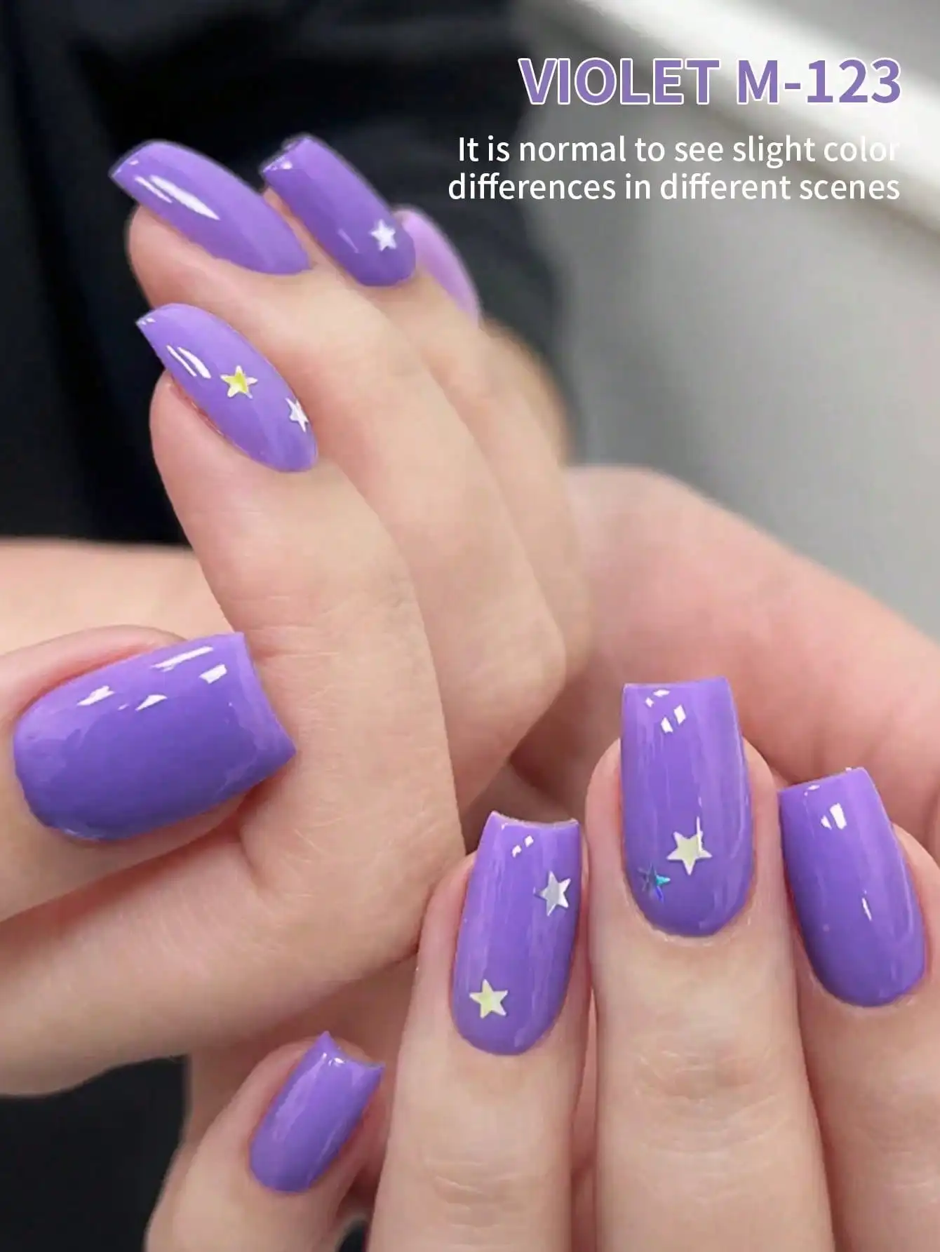 XEIJAYI 1 Stück Superhelles lavendelviolettes Nagellackgel glänzendes und festes Salon-Nagelgel-Nagelkunstwerkzeug für Frauen