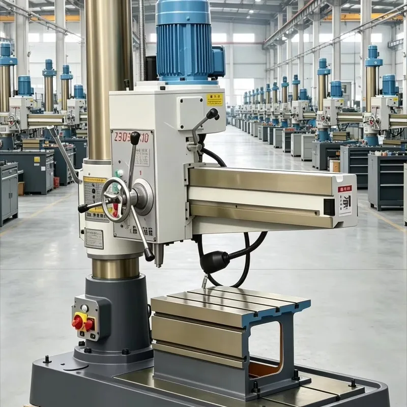 Z3032 Radial Drilling Machine Rotary Table With PLC Motor Gear & Bearing Max 32mm Drilling 380V