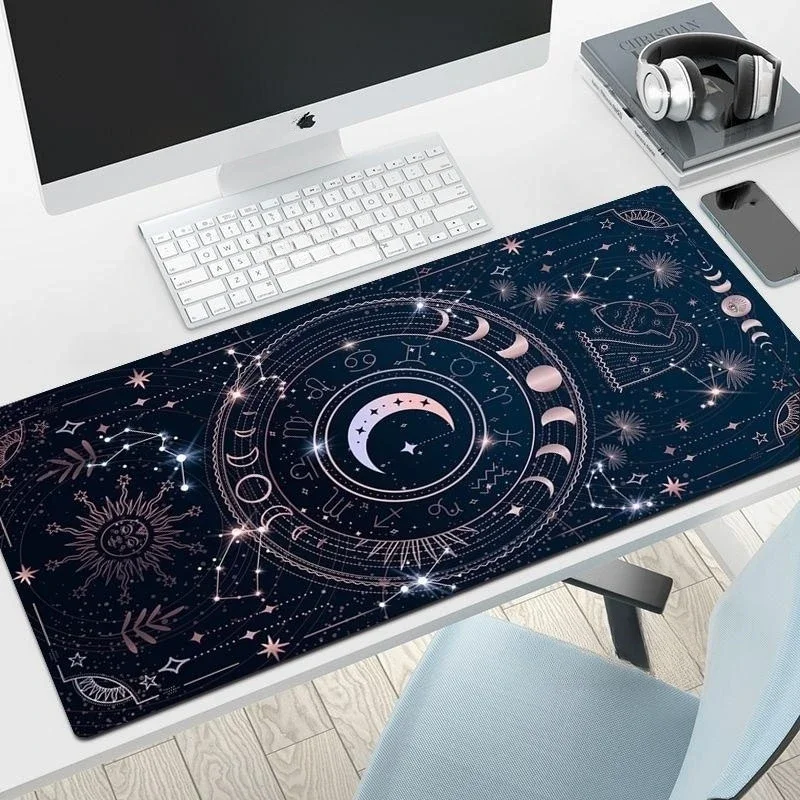 Personalized Tarot Mouse Pad Large Kawaii Gaming Accessories Anti-slip Laptop Office Soft Natural Rubber Mouse Mat Table Mat