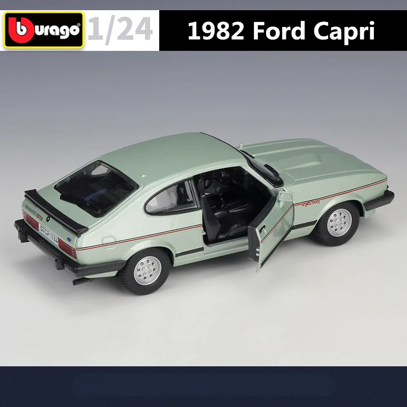 Bburago 1:24 1982 Ford Capri Alloy Car Model Diecast Metal Toy Classic Sports Car Vehicles Model Simulation Collection Kids Gift