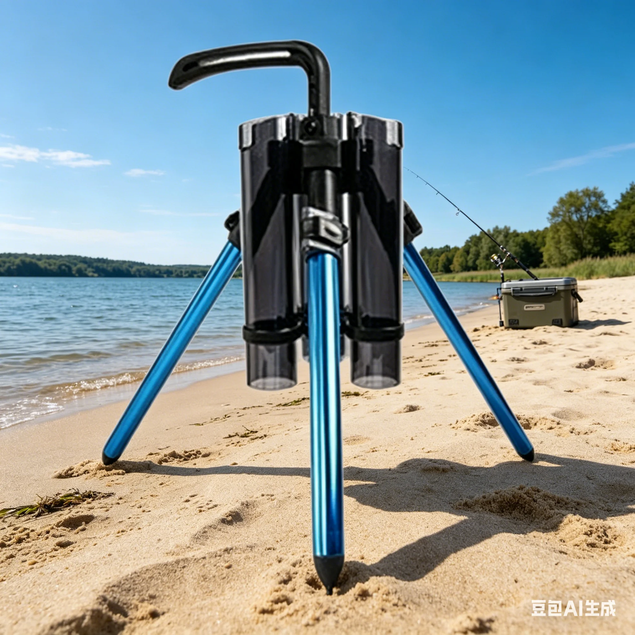 

Fishing Rod Holder Aluminum Alloy Portable Foldable Adjustable Height Angling Rods Tripod Fishing Pole Stand Accessories