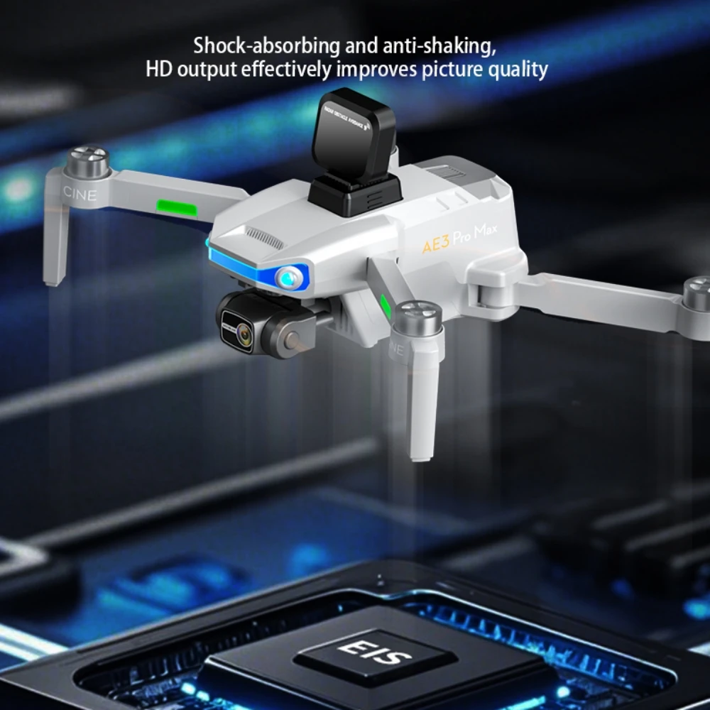 

Дрон AE3 PRO с камерой 8K и функцией 360° ° Лазерная камера с функцией предотвращения препятствий, 3-осевой PTZ-механизм, 5G GPS Wi-Fi FPV, 4-осевой радиоуправляемый дрон