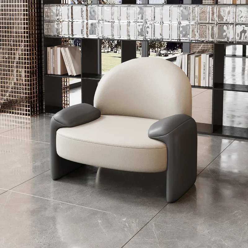 Hotel lobby sofa sales office lounge area meeting guests to negotiate sofa curved beauty salon reception sofa