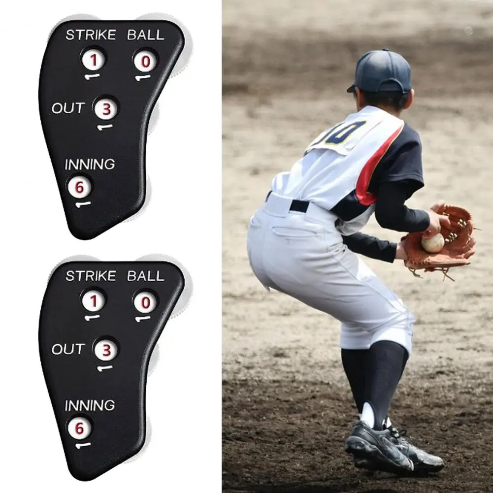 Referee Counter Press Strip Design Anti-slip Compact Baseball Clicker Comfortable Grip Training Plastic Umpire Indicator