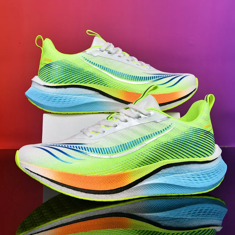أحذية الجري الرجالية أحذية الماراثون الرياضية الخارجية الممتصة للصدمات، أحذية رياضية احترافية خفيفة الوزن للغاية #1