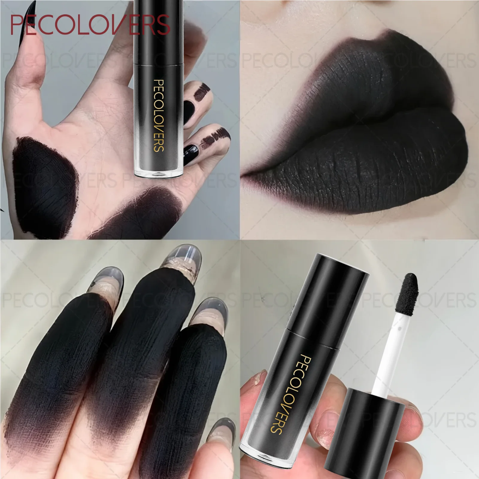 1PC leichte Antihaft-Cups, Nude, Velvet Matte, Halloween-Make-up, Lipgloss-Lippenstift, geeignet für Festival- und Bühnen-Make-up