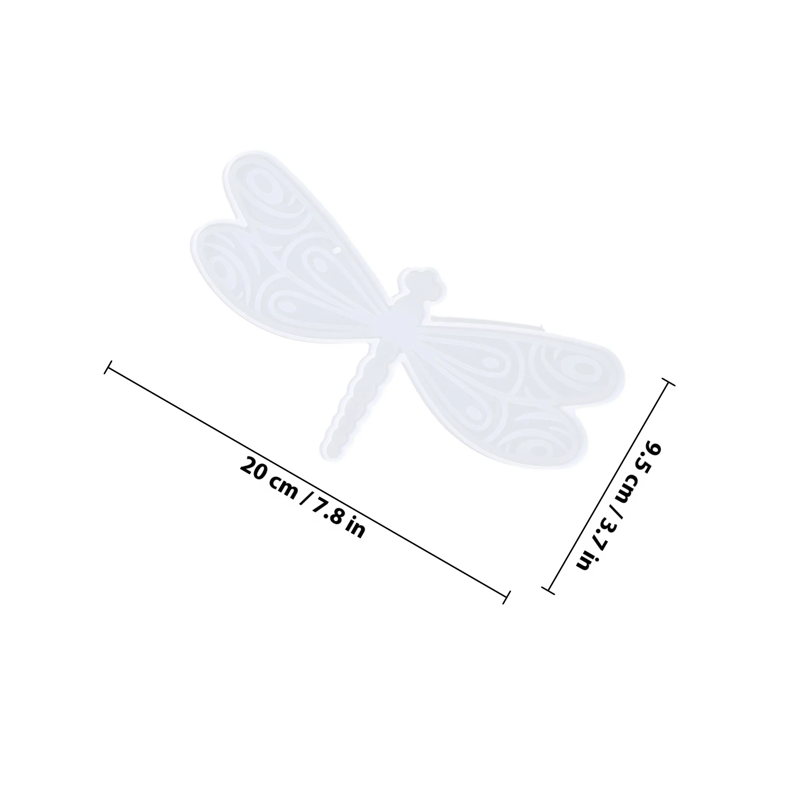 1Set Wind Chime Mold Silicone Dragonfly DIY Mold for Epoxy Resin Pendant Hanging Decor Wall Pendant Craft Kits