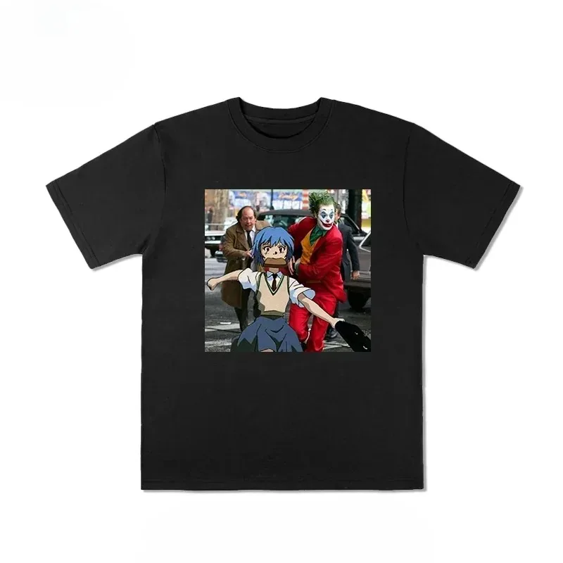 

2025 Европейский и американский модный бренд, свободная футболка с коротким рукавом и принтом в стиле ретро, хип-хоп, рэп, женская футболка с коротким рукавом