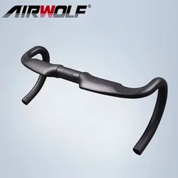 Airwolf 400/420/440mm Carbon Road Handlebar 31.8 Bicycle Winding Handlebars Carbon Fiber Cycling Handlebars Road Bike