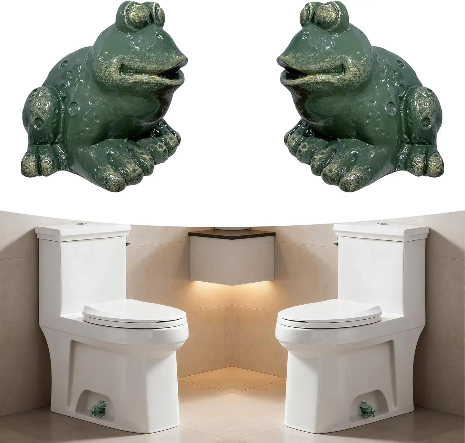 

2Pcs Toilet Bolt Covers, Frog Toilet Bolt Covers, Rust-Resistant Toilet Caps – Lavatory Screw Protectors That Standard Commodes