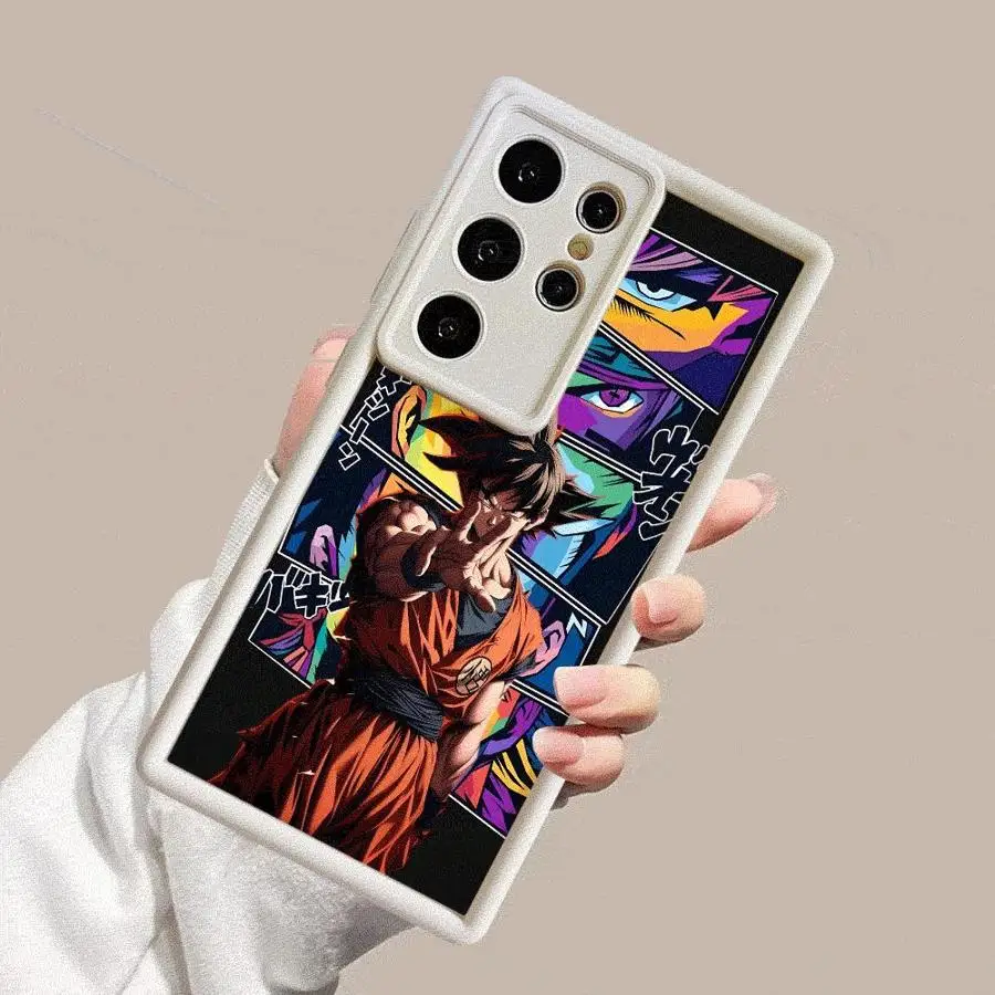 Soft Shell Phone Case for Samsung Galaxy S21 S24Ultra S22 S25 Ultra S25 Edge S20FE S24 Plus S23 FE Dragon Ball Son Goku