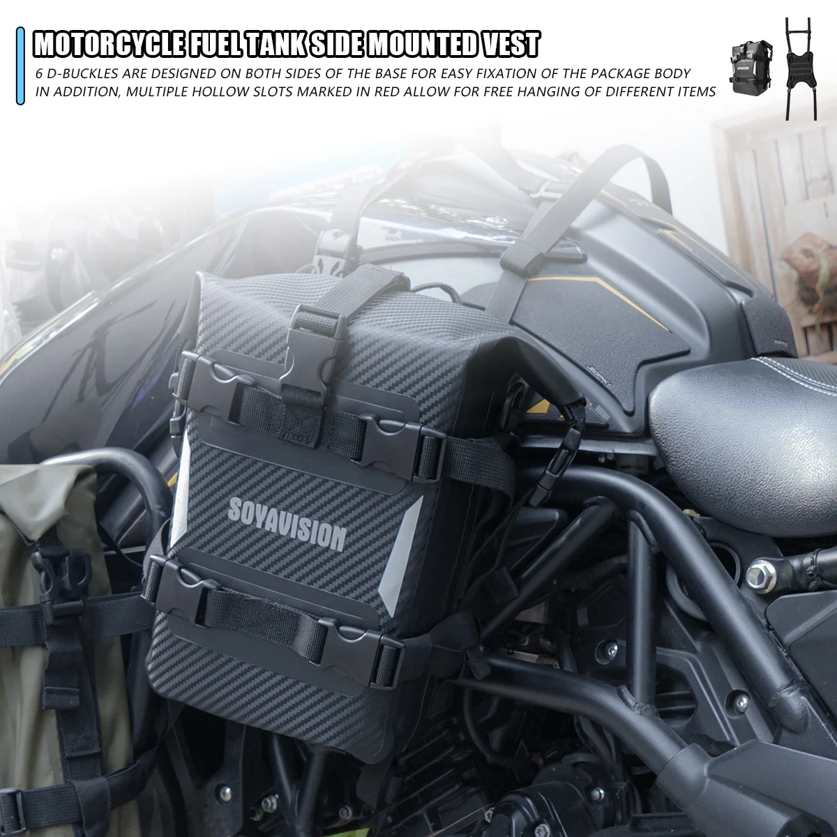 ADVバイク用クラッシュバーバッグ 8L 9L 10L 12 - Motorcycle Crash Bar Waterproof Dry Bag のレビューと価格