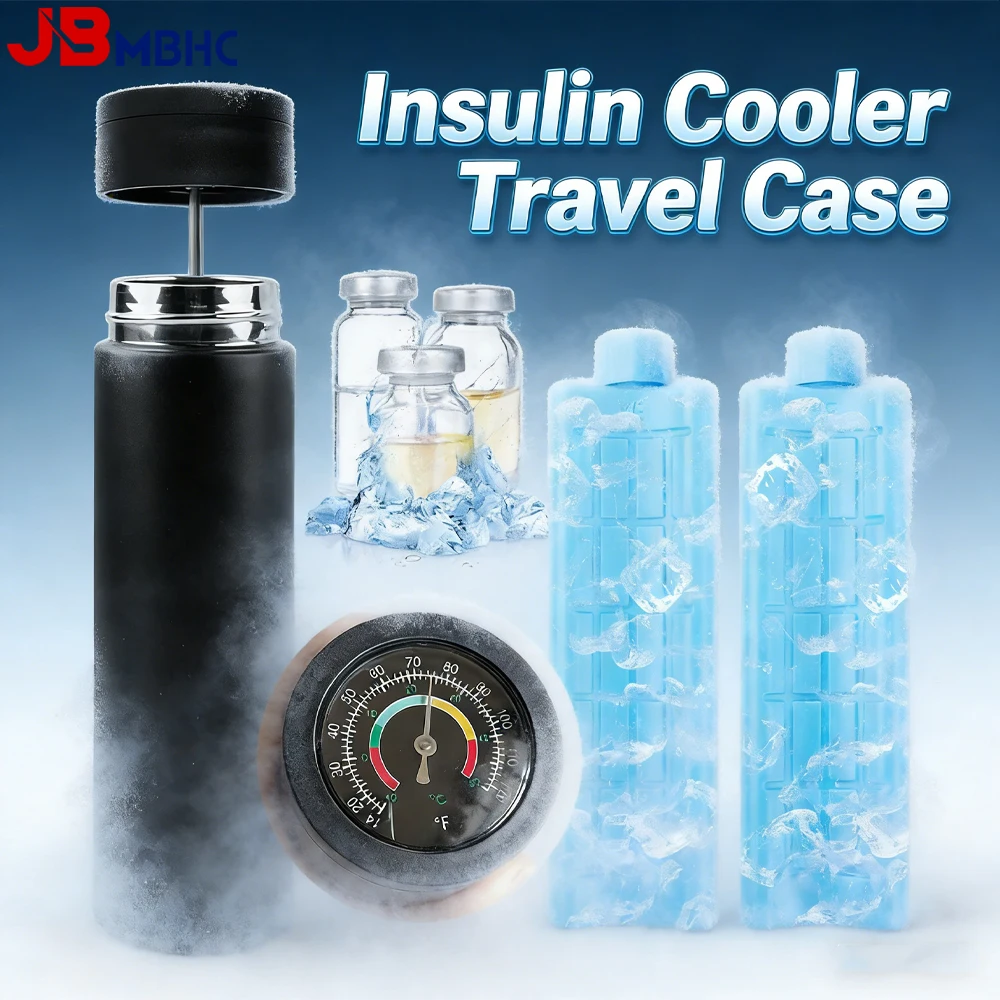 Insulin-Reisekühltasche mit Echtzeit-Temperaturüberwachung, tragbare Kühlbox für Diabetes-Pens unterwegs