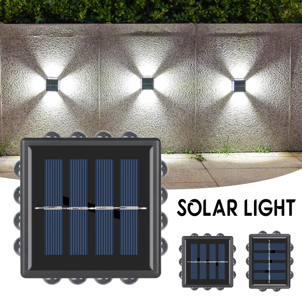 2pcs Wall LampTwo Piece Four-Shot Solar Charging Wall Light Landscape Lamp Lighting Decoration For Ourdoor Garden Tools