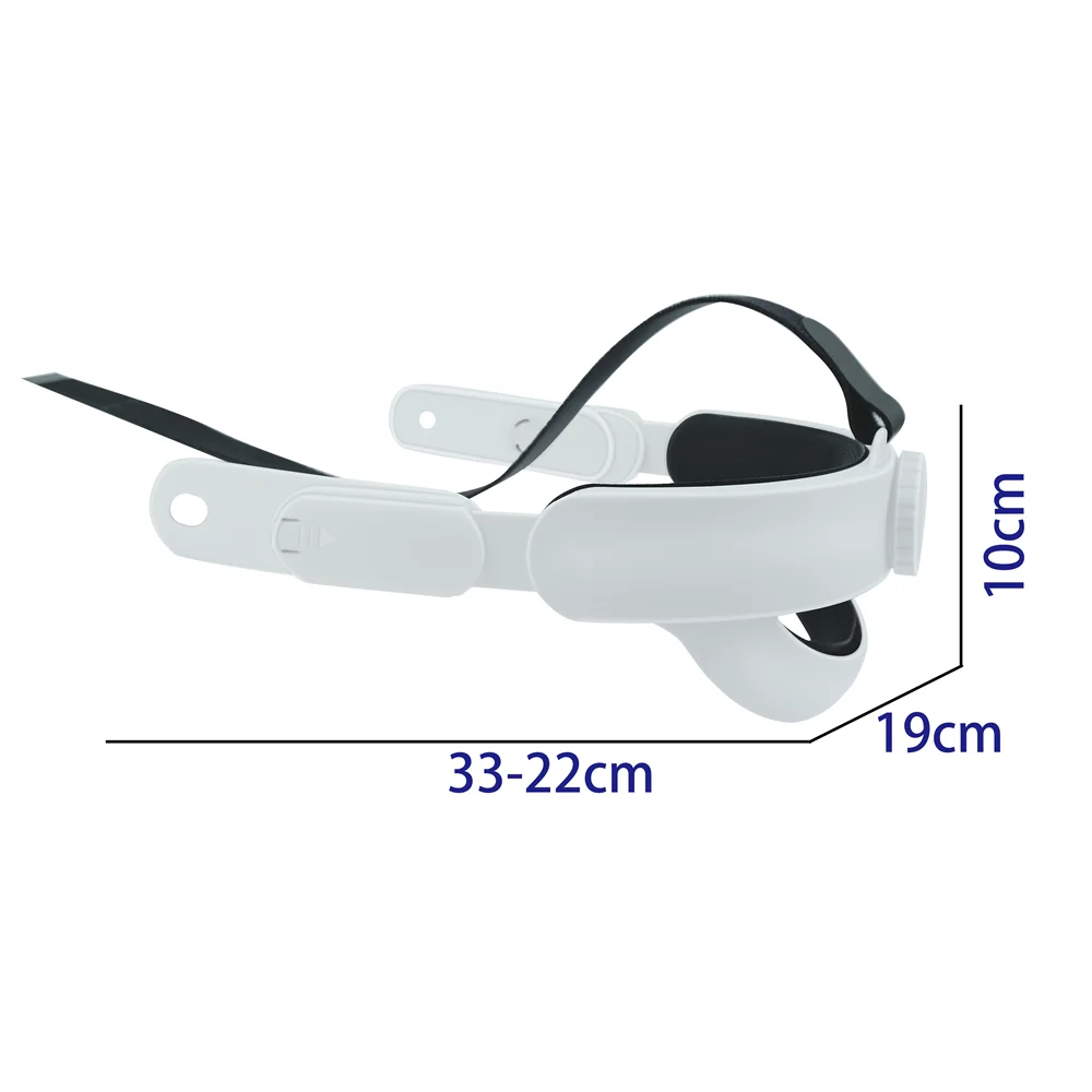 สายคาดศีรษะสำหรับ meta Quest 3 /quest 3S VR ปรับได้ชุดหูฟังหมวกกันน็อคเข็มขัดสวมใส่สบายอุปกรณ์เสมือนจริง