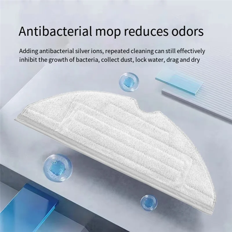 

AB11-Washable Microfiber Mop Pads For Roborock Robot Vacuums Washable Reusable Soft Microfiber Vacmop Refills