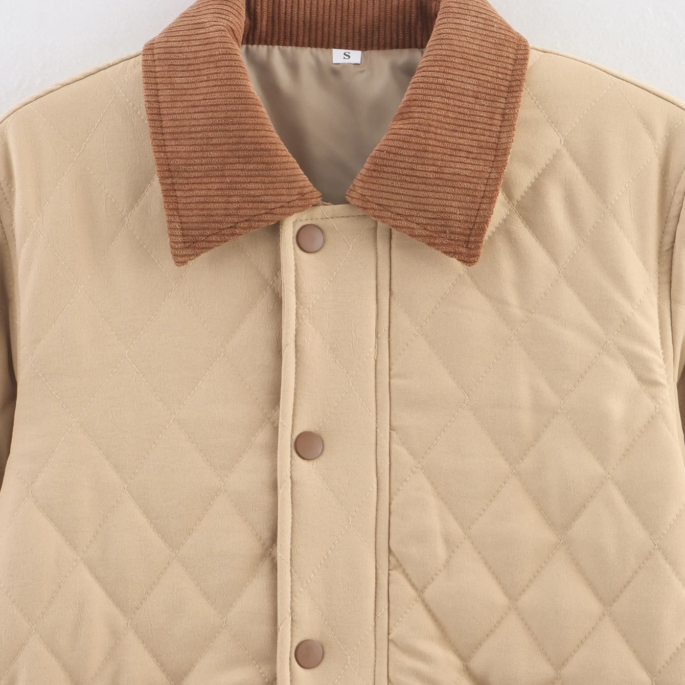 KASLEAD New Women's Faionable Simple Cotton Jaet Outerwear 2 Colors Comfortable Versatile Street Sle Long Sve Button up