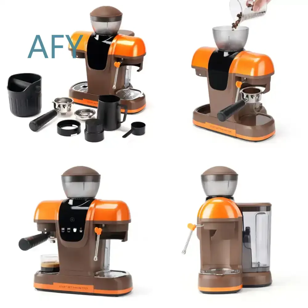 Smart 3-in-1 EU Automatic Espresso Machine 19Bar for Household Commercial Use for Ground Instant Coffee for OEM Custom LOGO