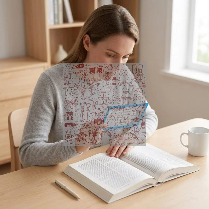 5Pcs 3X Portable Magnifying Glass Slim Clear Pocket Reading Magnifier For Small Print Books Maps Labels Receipts Elderly Vision