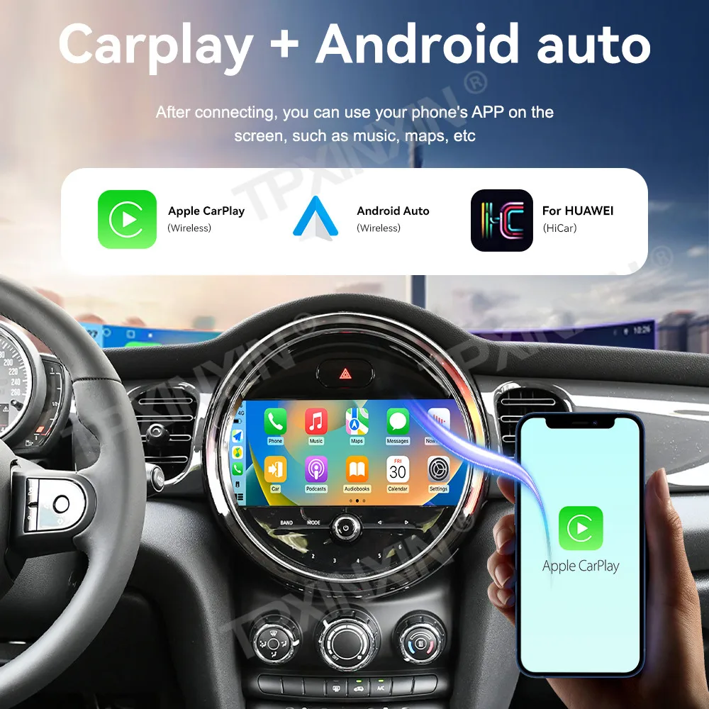 8.8 Inch Screen Car Radio For BMW MINI 2019-2022 Android Auto GPS Navigation Multimedia Video Stereo Receiver Head Unit