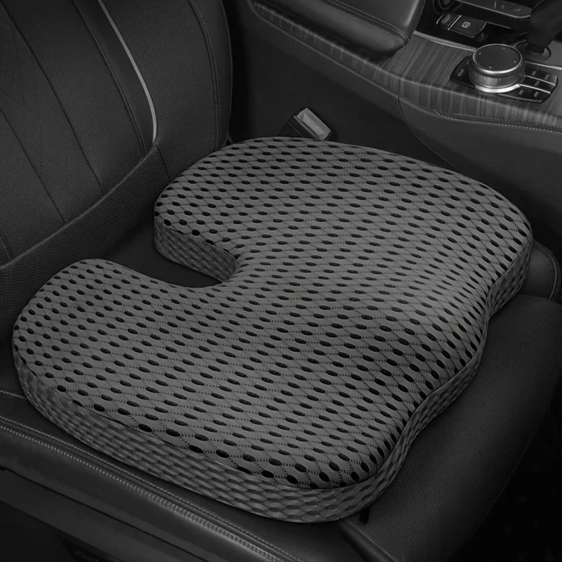 

U-Shaped Car Seat Cushion Memory Foam Office Chair Pad for Long Sitting Pregnancy Coccyx Support Breathable Driving Exam Cushion