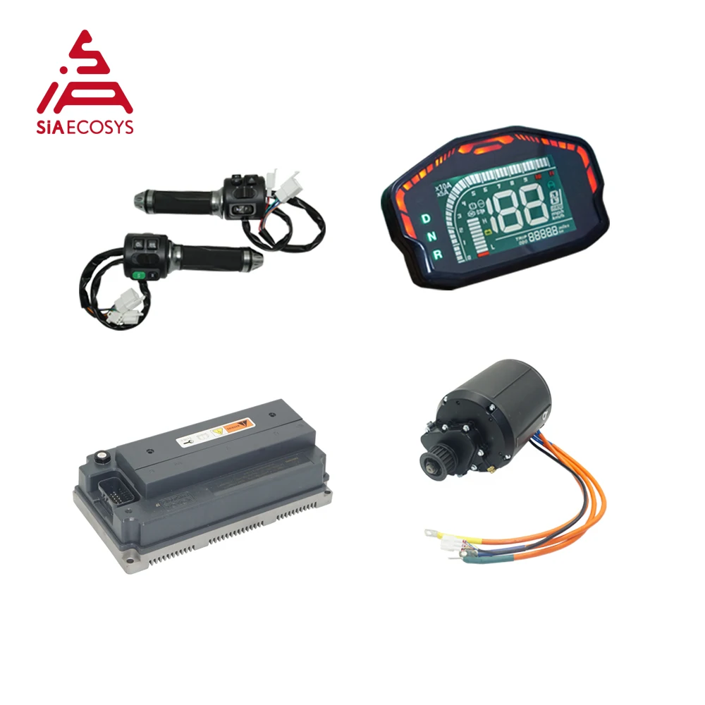 

QSMOTOR Electric Kit Water Cooling QS138 4000W V3 90H Mid Drive Motor with Gearbox with EM200-2 VOTOL Controller