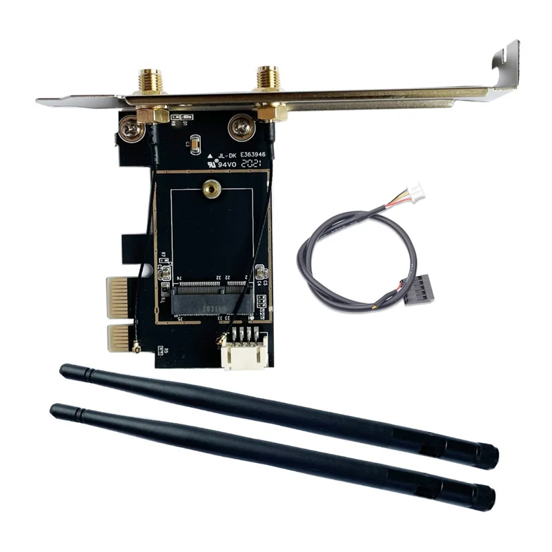 PCIE واي فاي بطاقة محول بطاقة الشبكة اللاسلكية M2 NGFF محول بلوتوث لسطح المكتب واي فاي 8260 8265NGW AX200 9260 7265