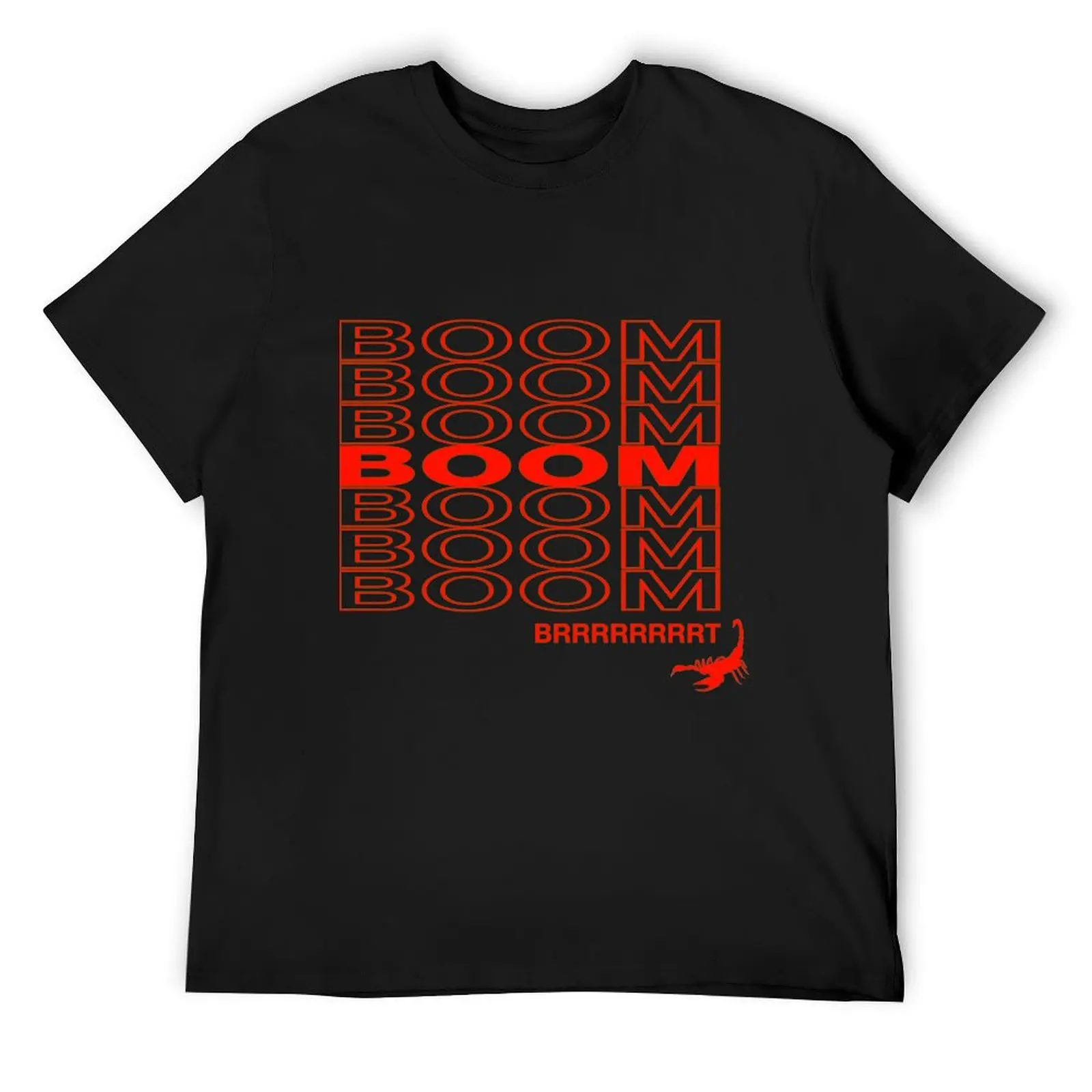 

BOOM T-Shirt graphic t shirt vintage blue archive Short sleeve tee black t-shirts for men