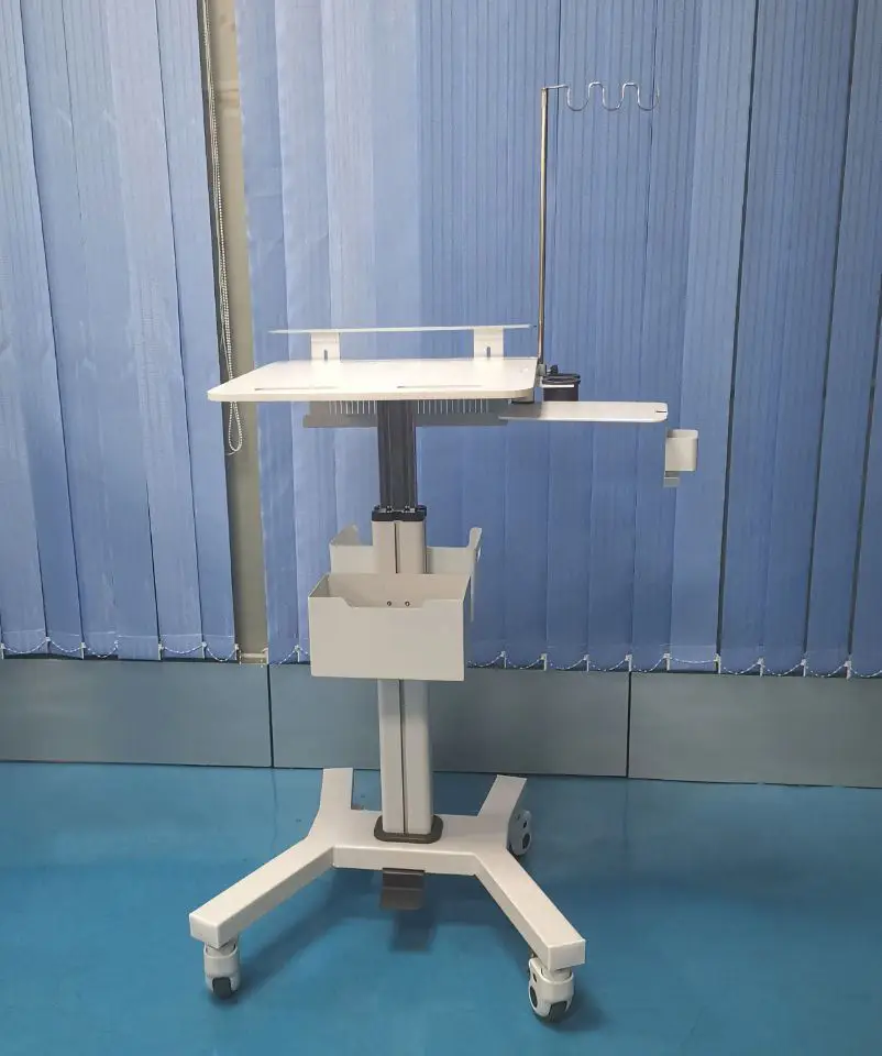 Airow Height Adjustable Dental Clinic Cart Oral Scanner Holder & Monitor Mount | Wheeled Medical Trolley for Hospital Clinic - view 4