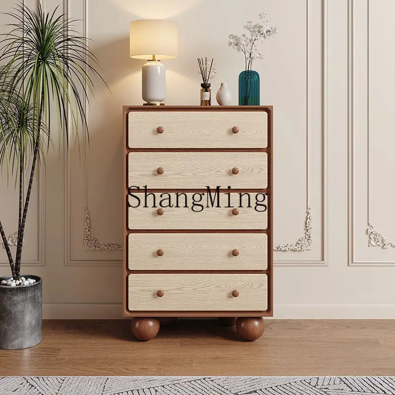 

Антикварный комод из цельного дерева FG, шкаф для хранения в спальне, настенный шкаф в стиле ретро для гостиной