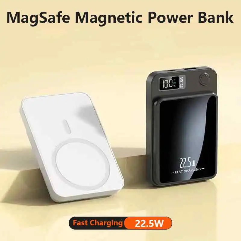 Magsafe Magnetic Wireless Charger 5000mAh 10000mAh 20000mAh 30000mAh 50000mAh 150000mAh Foldable Portable Stand Power Bank