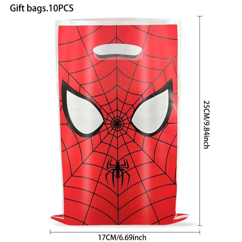 Cartoon Spiderman Themed Party Handheld Gift Bags, Kids Candy Pouches, Birthday Party Decorations - view 4