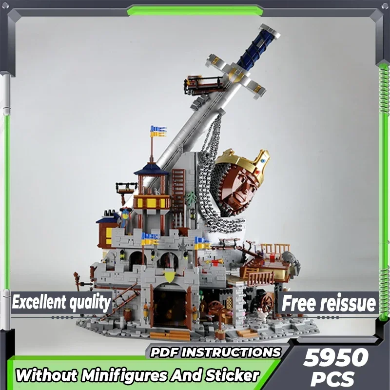 Medieval Castle Model Moc Building Bricks Kings Tomb The Watch Tower Technology Blocks Gifts Christmas Toys DIY Sets Assembly