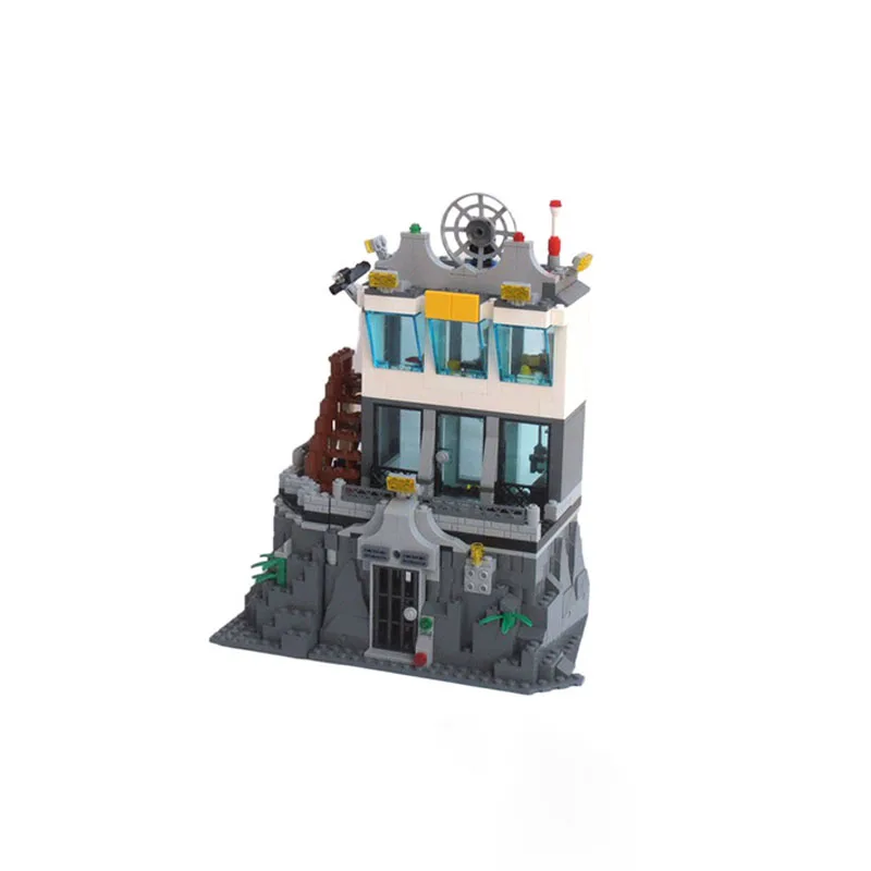 

528pcs MOC Prison Island City Model Building Blocks Construction Toys Christmas Gifts Education Brick Kids DIY Creative Idea