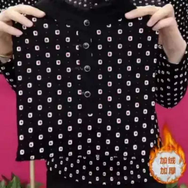 Demi-palette dentelle printemps grande taille ample décontracté chemise de Base à la mode mince haut à manches longues