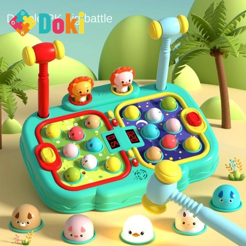 Doki brinquedo-terra elétrica Hog Tabletop jogo, duas pessoas Battle Game Console, cruzamento de nível infantil, venda quente, 2024