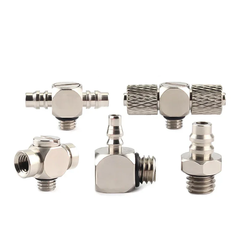 

5PCS 3mm 4mm 5mm 6mm M3 M4 M5 M6 Brass Straight Elbow Tee Tube Hose Barb Mini Air Pneumatic Pipe Fitting Quick Connector