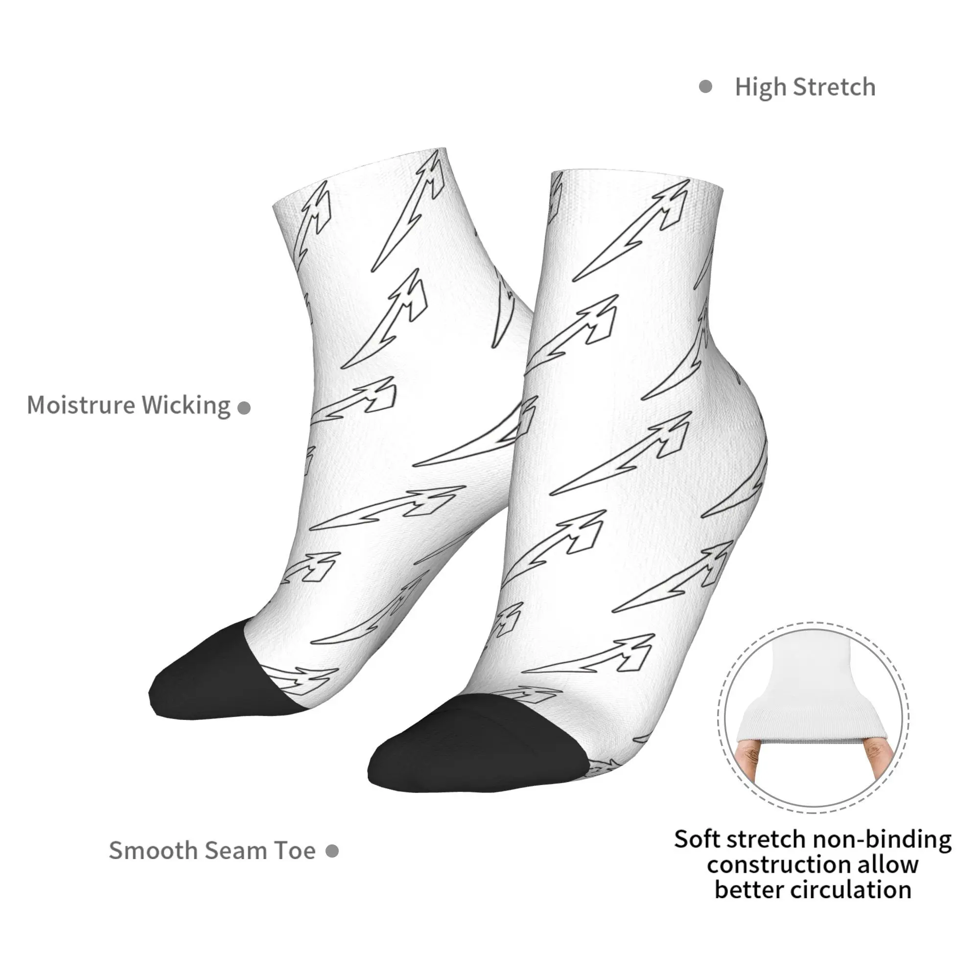 جميع المواسم Metallicas M72 كلمة جولة الجوارب Harajuku امتصاص العرق الرياضة الأوسط جوارب أنبوبية جوارب الموضة الناعمة للرجال والنساء #6