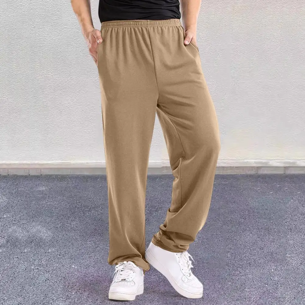 High-quality Men Pants Men's Elastic Waist Cotton Blend Sports Pants for Wear Running Slim Fit Trousers for Spring Summer