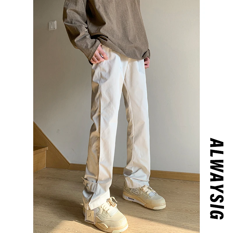 Homme décontracté rétro Sle printemps haute rue Hiphop coupe-vent pantalon confortable coupe ample Anti-rides Spor pantalon