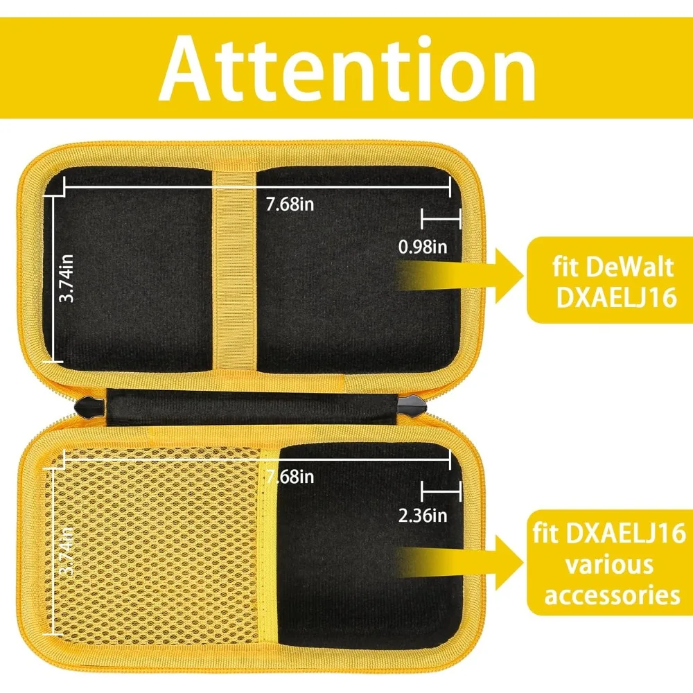 حقيبة سفر صلبة من خانكا بديلة لبطارية DeWalt DXAELJ16 1600 Peak Amp Jump Starter مع محطة طاقة USB، حافظة