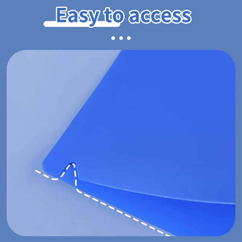 Huajie 10 عبوات من غطاء حماية سميك على شكل حرف L مكون من صفحتين من مادة Pp مقاومة للاهتراء ومتينة من ملف تقرير A4 مناسبة لاجتماعات المكتب والكلام وعقد المشروع التجاري