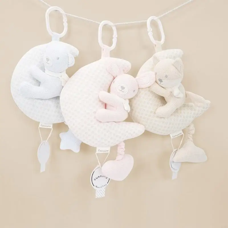 لعبة تفاعلية للتطوير الحسي لحديثي الولادة من القماش المزخرف مع ملحقات آمنة 24BE