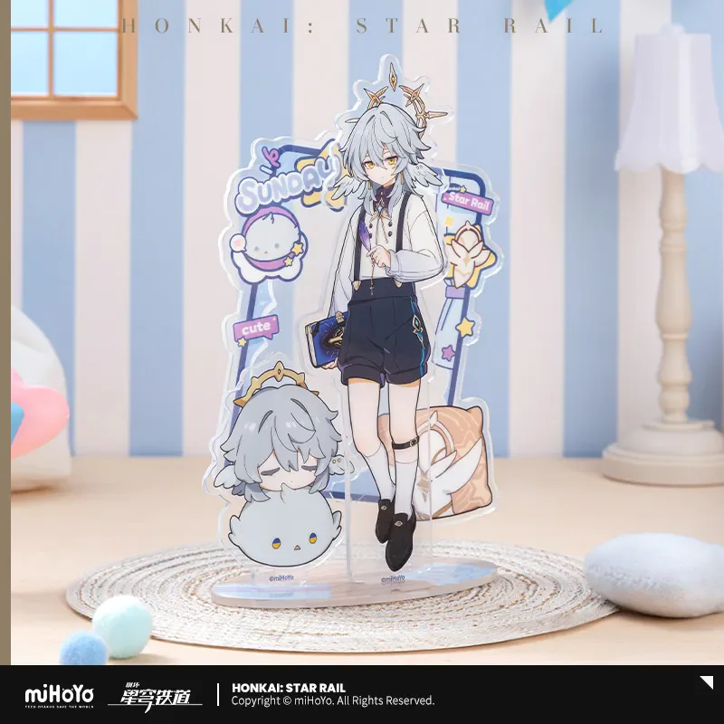 [Genuine] miHoYo Honkai Star Rail Male Dormitory Series Acrylic Plaque Jing Yuan Dan Heng Sunday Anime Bracket Cosplay Xmas Gift