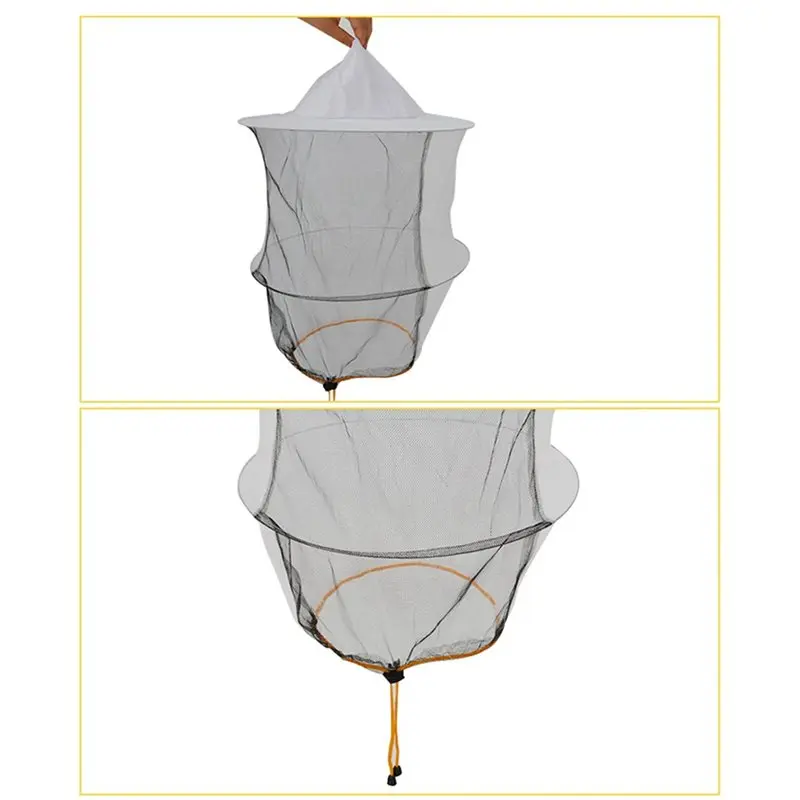 T21C 6X Multi-Purpose Beekeeping Hat Versatile Protection For Beekeepers High Definition Veil High-Quality Fabric Mesh